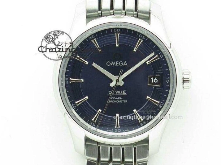 0405 UrbanChic Speedmaster Racing Master SS HKF Best Edition Blue Black Dial on SS Bracelet A 7808